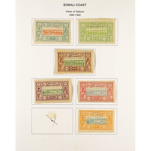 549 - FRENCH COLONIES SOMALI COAST 1894-1902 collection of 25 mint stamps incl. 1894 5c 