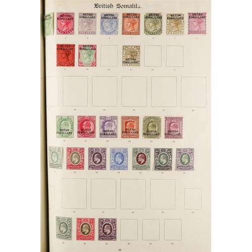 55 - BRITISH EMPIRE COLLECTION 1840-1935 mint & used stamps in the 1923 Imperial album, includes Great Br... 