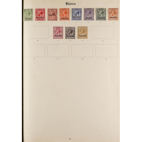 55 - BRITISH EMPIRE COLLECTION 1840-1935 mint & used stamps in the 1923 Imperial album, includes Great Br... 