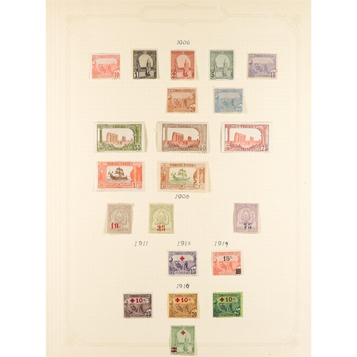 550 - FRENCH COLONIES TUNISIA 1888 - 1955 collection of 400+ mint stamps on album pages. Yvert cat €2500+.... 