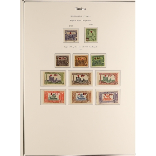 552 - FRENCH COLONIES TUNISIA 1906 - 1955 MINT / CHIEFLY NEVER HINGED MINT collection of 470+ stamps compl... 