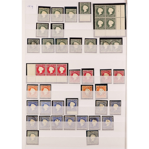 555 - GAMBIA 1869 - 1898 COLLECTION of over 85 mint & used stamps on protective pages, note 1869-72 6d imp... 