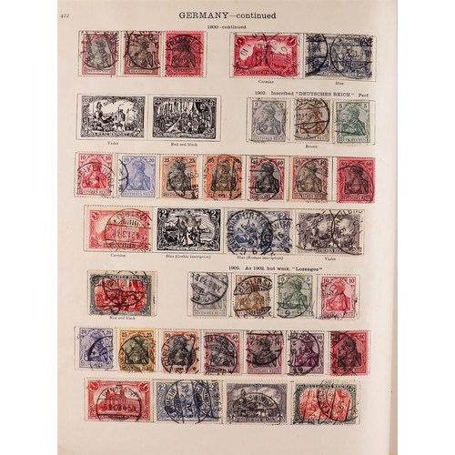 58 - 1850-1936 WORLD COLLECTION in two well filled New Ideal albums for the foreign countries issues, min... 