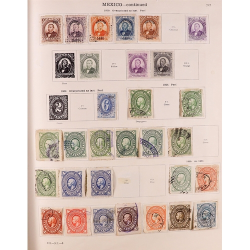 58 - 1850-1936 WORLD COLLECTION in two well filled New Ideal albums for the foreign countries issues, min... 