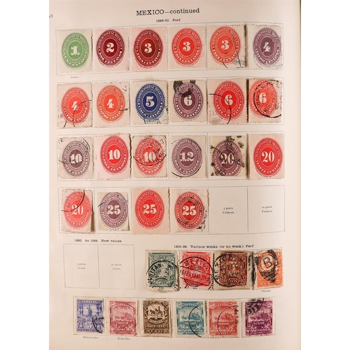 58 - 1850-1936 WORLD COLLECTION in two well filled New Ideal albums for the foreign countries issues, min... 