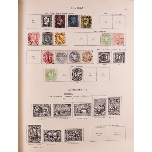 58 - 1850-1936 WORLD COLLECTION in two well filled New Ideal albums for the foreign countries issues, min... 