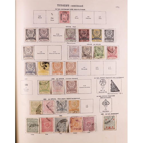 58 - 1850-1936 WORLD COLLECTION in two well filled New Ideal albums for the foreign countries issues, min... 