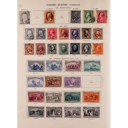 58 - 1850-1936 WORLD COLLECTION in two well filled New Ideal albums for the foreign countries issues, min... 