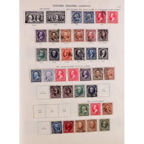 58 - 1850-1936 WORLD COLLECTION in two well filled New Ideal albums for the foreign countries issues, min... 