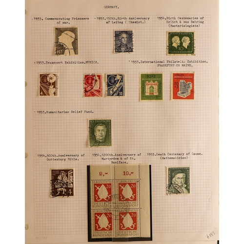 581 - GERMANY ACCUMULATION of mint & used stamps in albums and stock books, in a large carton. States, Inf... 