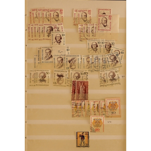 581 - GERMANY ACCUMULATION of mint & used stamps in albums and stock books, in a large carton. States, Inf... 