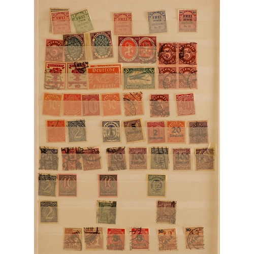 581 - GERMANY ACCUMULATION of mint & used stamps in albums and stock books, in a large carton. States, Inf... 