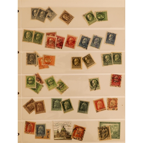 581 - GERMANY ACCUMULATION of mint & used stamps in albums and stock books, in a large carton. States, Inf... 