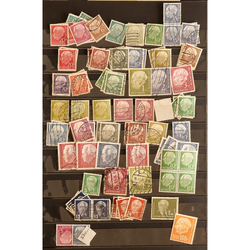 581 - GERMANY ACCUMULATION of mint & used stamps in albums and stock books, in a large carton. States, Inf... 