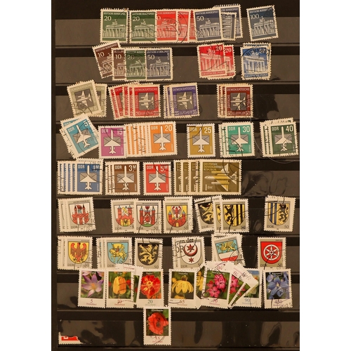 581 - GERMANY ACCUMULATION of mint & used stamps in albums and stock books, in a large carton. States, Inf... 