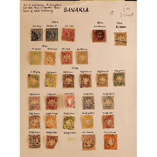 581 - GERMANY ACCUMULATION of mint & used stamps in albums and stock books, in a large carton. States, Inf... 