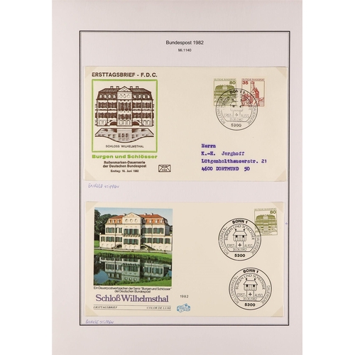 593 - GERMANY WEST 1980 - 1989 SPECIALIZED COLLECTION of 800+ mint, never hinged mint and used stamps, min... 