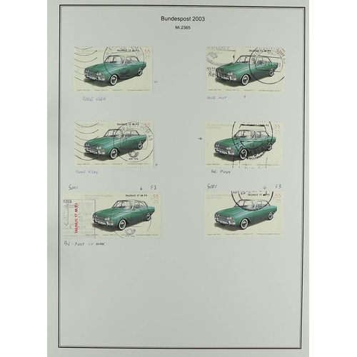 596 - GERMANY WEST 2000 - 2004 SPECIALIZED COLLECTION of 1500+ mint, never hinged mint and used stamps, mi... 