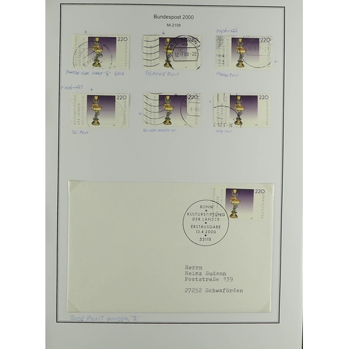 596 - GERMANY WEST 2000 - 2004 SPECIALIZED COLLECTION of 1500+ mint, never hinged mint and used stamps, mi... 