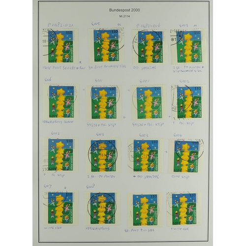 596 - GERMANY WEST 2000 - 2004 SPECIALIZED COLLECTION of 1500+ mint, never hinged mint and used stamps, mi... 