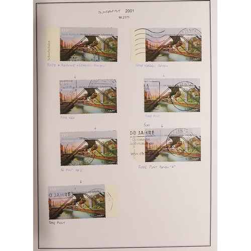 596 - GERMANY WEST 2000 - 2004 SPECIALIZED COLLECTION of 1500+ mint, never hinged mint and used stamps, mi... 