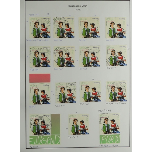 596 - GERMANY WEST 2000 - 2004 SPECIALIZED COLLECTION of 1500+ mint, never hinged mint and used stamps, mi... 