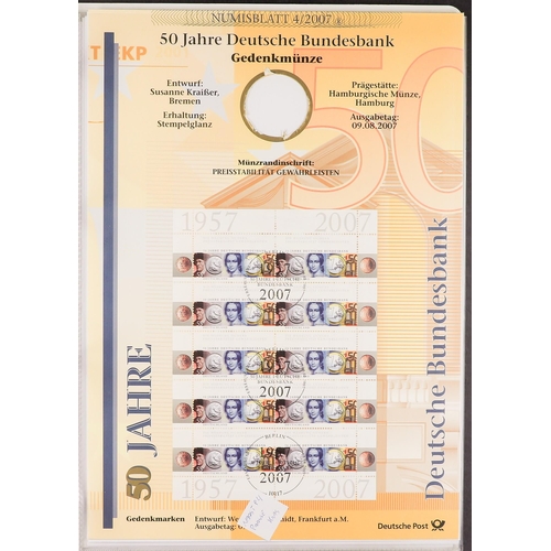 597 - GERMANY WEST 2005 - 2009 SPECIALIZED COLLECTION of 1000+ mint, never hinged mint & used stamps, mini... 