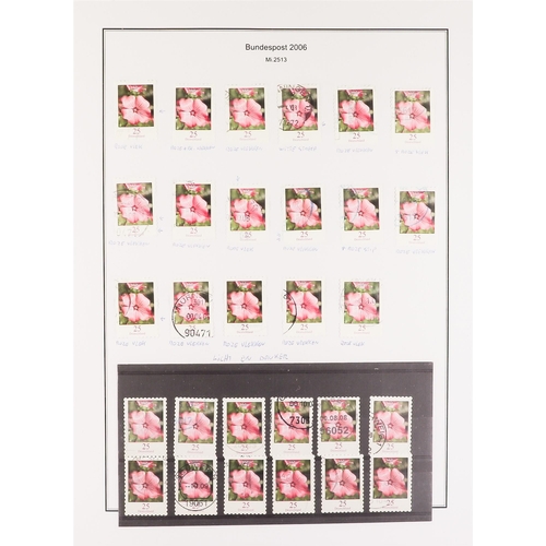 597 - GERMANY WEST 2005 - 2009 SPECIALIZED COLLECTION of 1000+ mint, never hinged mint & used stamps, mini... 