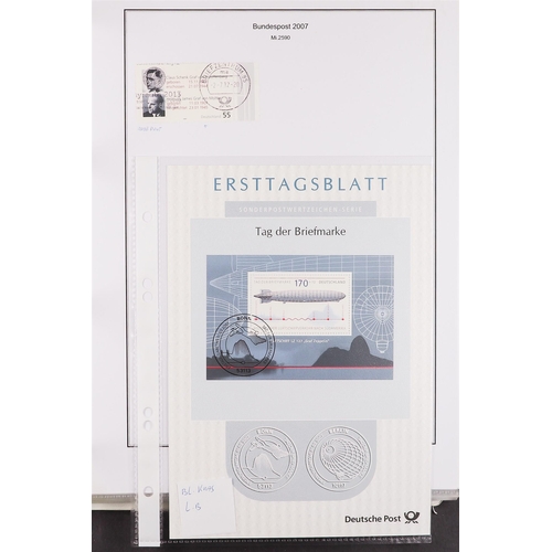 597 - GERMANY WEST 2005 - 2009 SPECIALIZED COLLECTION of 1000+ mint, never hinged mint & used stamps, mini... 