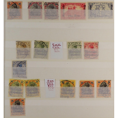 598 - GERMAN COLONIES STOCKBOOK of over 400 fine mint & used stamps from German PO's in Cameroun to German... 