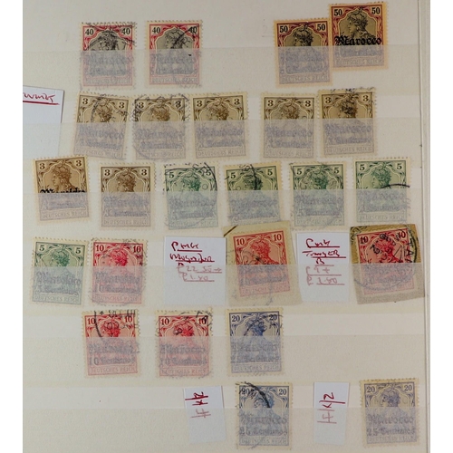 598 - GERMAN COLONIES STOCKBOOK of over 400 fine mint & used stamps from German PO's in Cameroun to German... 