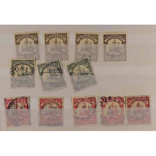 598 - GERMAN COLONIES STOCKBOOK of over 400 fine mint & used stamps from German PO's in Cameroun to German... 