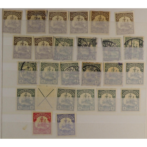 598 - GERMAN COLONIES STOCKBOOK of over 400 fine mint & used stamps from German PO's in Cameroun to German... 