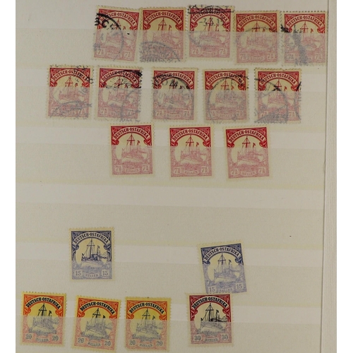 598 - GERMAN COLONIES STOCKBOOK of over 400 fine mint & used stamps from German PO's in Cameroun to German... 