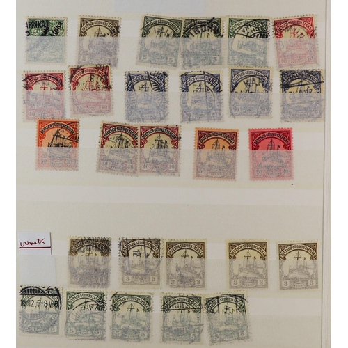 598 - GERMAN COLONIES STOCKBOOK of over 400 fine mint & used stamps from German PO's in Cameroun to German... 