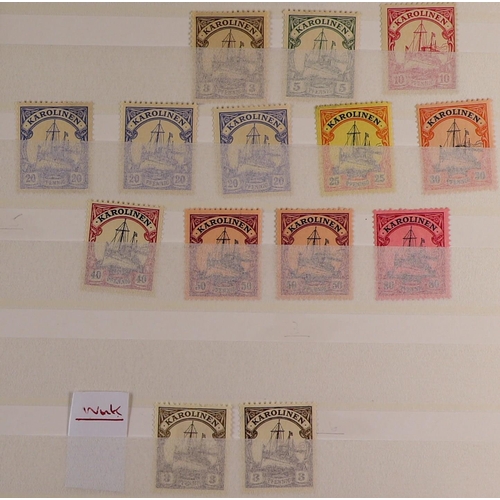 598 - GERMAN COLONIES STOCKBOOK of over 400 fine mint & used stamps from German PO's in Cameroun to German... 