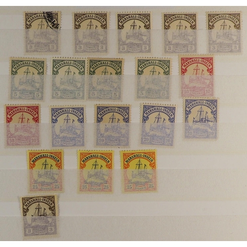 598 - GERMAN COLONIES STOCKBOOK of over 400 fine mint & used stamps from German PO's in Cameroun to German... 