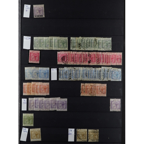 611 - GIBRALTAR STOCK BOOK with 1866 to 1980's mint & used stamps incl duplication, cat £2000++ (900+ stam... 