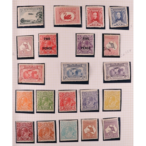 62 - BRITISH COMMONWEALTH COLLECTION Mostly 1910's-1940's mainly mint collection in album, includes (all ... 