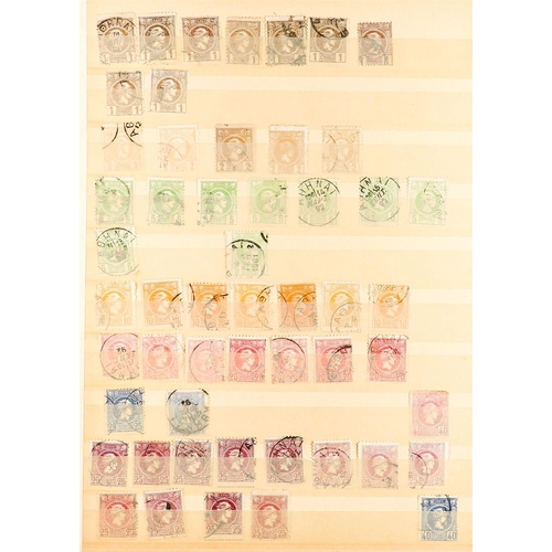 620 - GREECE 1860's - 1950's ACCUMULATION of many 100's mint & used stamps on protective pages, note 100+ ... 