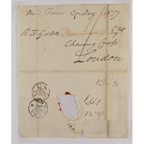 627 - GRENADA 1787 (25 Aug) part cover to London, bearing rate mark and 