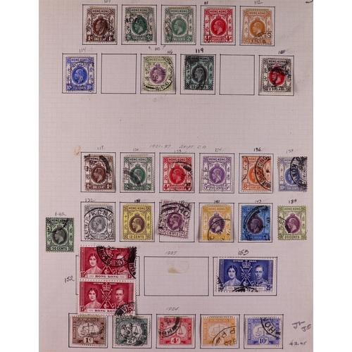 642 - HONG KONG 1882-1970's COLLECTION on pages, includes 1891 2c 