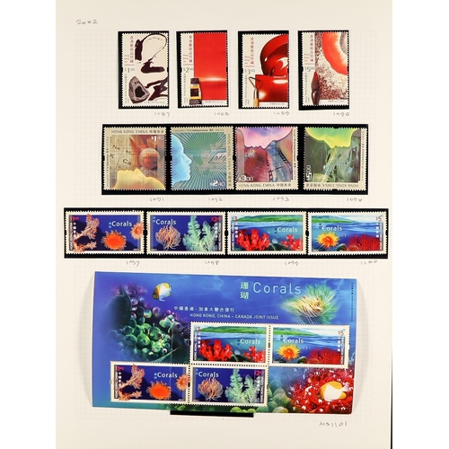 647 - HONG KONG 1970's - 2010's NEVER HINGED MINT large holding of sets, miniature sheets & booklets on pa... 