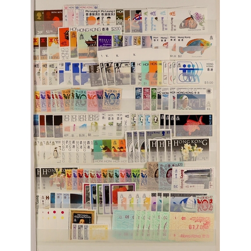 647 - HONG KONG 1970's - 2010's NEVER HINGED MINT large holding of sets, miniature sheets & booklets on pa... 