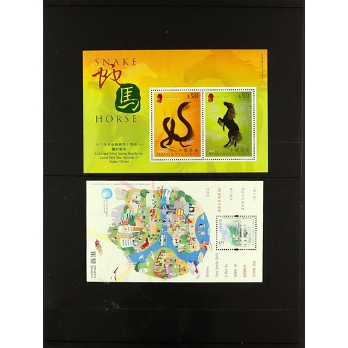 647 - HONG KONG 1970's - 2010's NEVER HINGED MINT large holding of sets, miniature sheets & booklets on pa... 