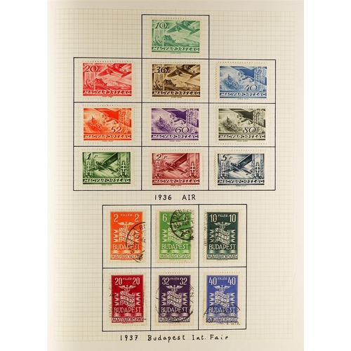 648 - HUNGARY 1871 - 1944 COLLECTION of 1000+ mostly mint stamps, many sets, 'back of the book' with occup... 