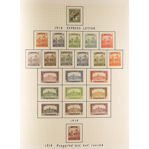 648 - HUNGARY 1871 - 1944 COLLECTION of 1000+ mostly mint stamps, many sets, 'back of the book' with occup... 