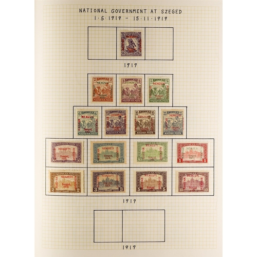 648 - HUNGARY 1871 - 1944 COLLECTION of 1000+ mostly mint stamps, many sets, 'back of the book' with occup... 