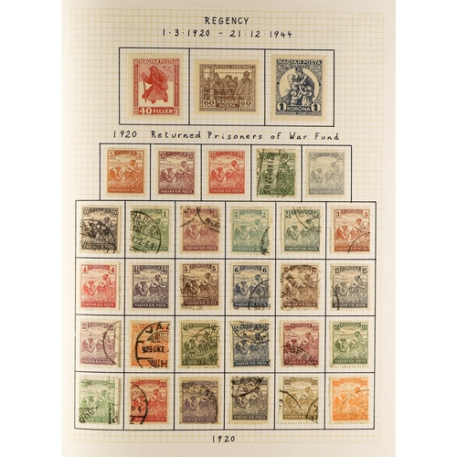 648 - HUNGARY 1871 - 1944 COLLECTION of 1000+ mostly mint stamps, many sets, 'back of the book' with occup... 