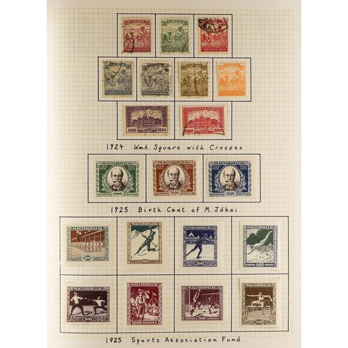 648 - HUNGARY 1871 - 1944 COLLECTION of 1000+ mostly mint stamps, many sets, 'back of the book' with occup... 